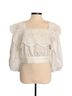 Pomelo 100% Polyester White Short Sleeve Blouse Size XS - photo 1