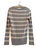 Tommy Hilfiger 100% Cotton Stripes Gray White Pullover Sweater Size M - photo 2