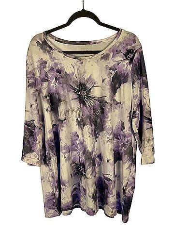 Ulla Popken The Luxury Selection Long Sleeve Blouse (view 1)