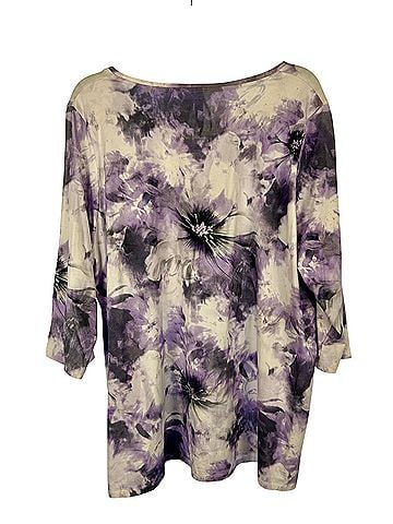 Ulla Popken The Luxury Selection Long Sleeve Blouse (view 2)