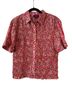 J.Crew 100% Cotton Floral Red Multi Color Short Sleeve Polo Size L - photo 1