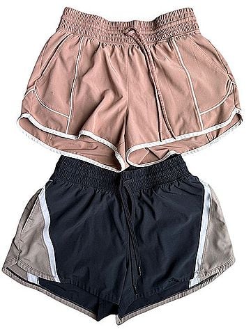 YPB motionTEK High Rise Lined Running Short Athletic Shorts (view 1)