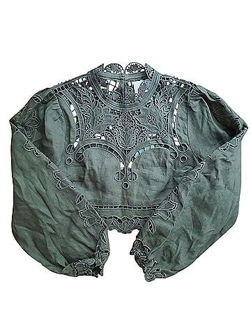 FARM Rio Majestic Garden Richelieu Long Sleeve Blouse (view 2)