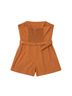 Anthropologie 98% Cotton 2% Elastane 100% Polyester Brown Multi Color Romper Size XL - photo 2