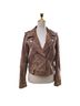 Chelsea & Violet 100% Leather 97% Polyester 3% Spandex Brown Tan Jacket Size M - photo 1