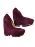 L.A.M.B. 100% Suede Solid Burgundy Wedges Size 8 1/2 - photo 1