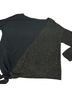 Lafayette 148 New York Solid Black Gold Pullover Sweater Size L - photo 2