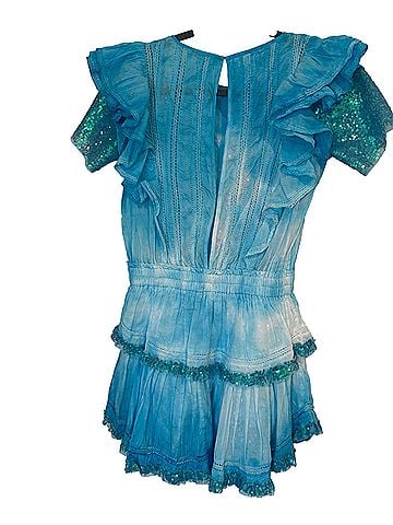 LoveShackFancy "Natasha" Tie-Dye Mini Dress Romper (view 2)