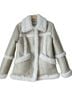 Urban Outfitters 100% Polyurethane 100% Polyester 100% Polyester White Ivory Tan Jacket Size XS - photo 2