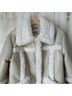 Urban Outfitters 100% Polyurethane 100% Polyester 100% Polyester White Ivory Tan Jacket Size XS - photo 4