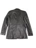 Michael Hoban 100% Leather Solid Black Leather Jacket One size - photo 2