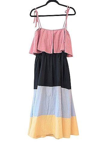 English Factory Color Block Maxi Dress Casual Dress (view 2)