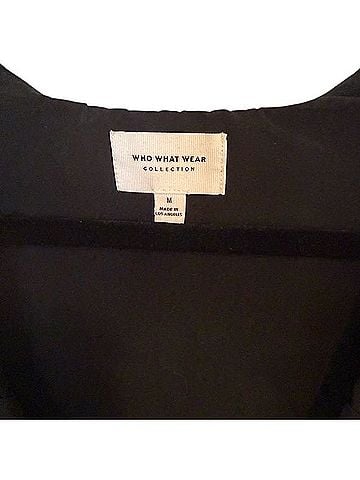 Who What Wear Collection Daphne Gathered Scoop-Neck Dress Casual Dress (view 2)