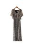 CeCe Floral Black White Casual Dress Size L - photo 1