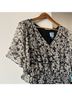 CeCe Floral Black White Casual Dress Size L - photo 5