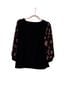 CeCe Floral Black Multi Color Blouse Size S - photo 2