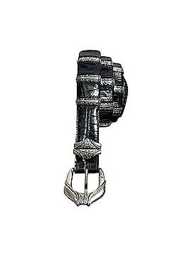 Nanni Crocodile Embossed Belt (view 1)