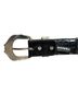 Nanni 100% Leather Animal Print Black Belt One size - photo 5