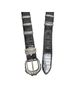Nanni 100% Leather Animal Print Black Belt One size - photo 7