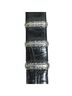 Nanni 100% Leather Animal Print Black Belt One size - photo 8