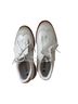 Adidas 100% Leather White Gray Sneakers Size 7 - photo 2