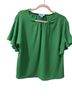 CeCe Green Short Sleeve Blouse Size S - photo 1