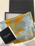 Carolina Lemke Jacquard Orange Blue Silk Scarf One size - photo 4