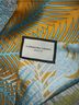 Carolina Lemke Jacquard Orange Blue Silk Scarf One size - photo 3