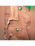 Free People 100% Cotton Solid Orange Denim Jacket Size XS - photo 9