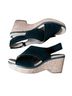 Clarks 100% Suede Black Wedges Size 9 - photo 1