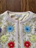 Frances Valentine 100% Wool 95% Polyester 5% Spandex Floral Red Multi Color Cardigan Size XS - photo 3