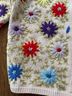 Frances Valentine 100% Wool 95% Polyester 5% Spandex Floral Red Multi Color Cardigan Size XS - photo 5