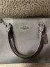 Coach 100% Leather Solid Gray Satchel One size - photo 7