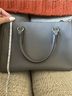 Coach 100% Leather Solid Gray Satchel One size - photo 9