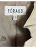 Feraud 100% Calf Leather Solid Tan Ivory Leather Jacket Size 12 - photo 4