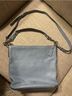 Coach 100% Leather Solid Blue Shoulder Bag One size - photo 6