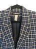 Sag Harbor 100% Polyester Checkered-gingham Blue White Blazer Size 8 - photo 2