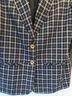 Sag Harbor 100% Polyester Checkered-gingham Blue White Blazer Size 8 - photo 3