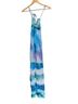 Aqua 100% Polyester Print Blue Casual Dress Size S - photo 1