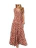 Baltic Born 100% Polyester Floral Multi Color Pink Red Cocktail Dress Size S - photo 1