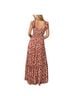 Baltic Born 100% Polyester Floral Multi Color Pink Red Cocktail Dress Size S - photo 2