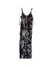 Klozlyne Floral Black White Jumpsuit Size M - photo 1