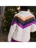 FP Movement x Hatch 100% Nylon 100% Polyester Stripes White Purple Jacket Size XS - photo 4