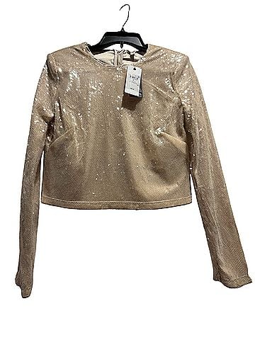 Guess Sonny Latte Long Sleeve Blouse (view 1)
