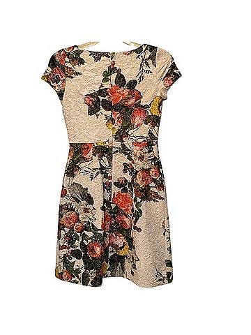 Adrianna Papell Floral Matelassé Fit &amp; Flare Dress Cocktail Dress (view 2)
