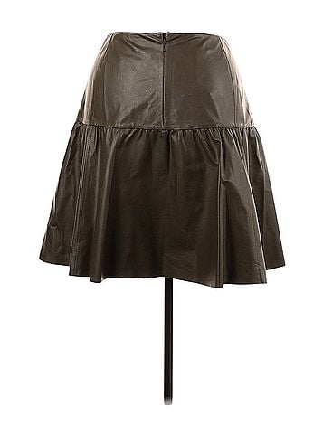 Lafayette 148 New York Leather Skirt (view 2)