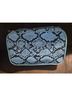 Nine West Snake Print Blue Black Makeup Bag Size S - photo 3