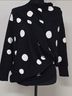 St. John Dot Intarsia Knit Asymmetrical Sweater Pullover Sweater - photo 5