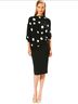 St. John Dot Intarsia Knit Asymmetrical Sweater Pullover Sweater - photo 10