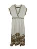 Max Studio Floral White Green Orange Casual Dress Size XL - photo 1